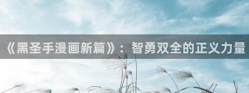 韩国歪歪漫画官网：《黑圣手漫画新篇》：智勇双全的正义力量